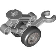 Lego Duplo Airplane Landing Gear with Two Wheels and Clip / Light Bluish Gray