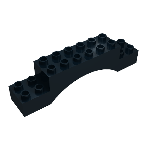 Lego Duplo Brick 2 x 10 x 2 Arch / Black