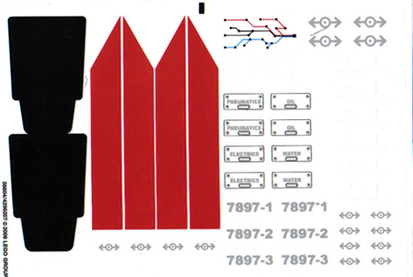 Lego Sticker Sheet for Set 7897-1