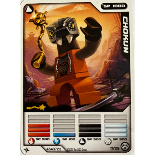 Lego Trading Card, Ninjago Deck #2: 17 - Chokun - North American Version