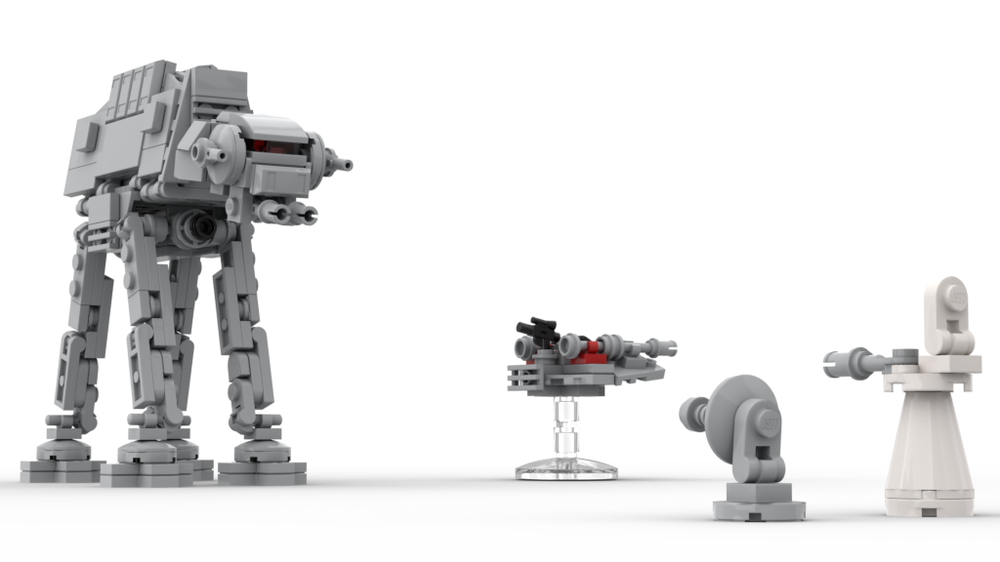 Lego Rebel weapons at the Battle of Hoth