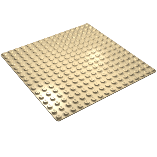 Lego Baseplate 16 x 16 / Tan