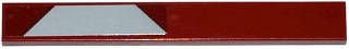 Lego Tile 1 x 8 with Light Bluish Gray Trapezoid Pattern Model Right Side (Sticker) - Set 75135