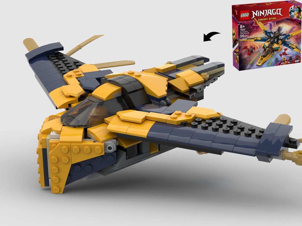 Lego Guardians Of The Galaxy Milano Spaceship - Alternate Build Of 71833 Super Storm Jet