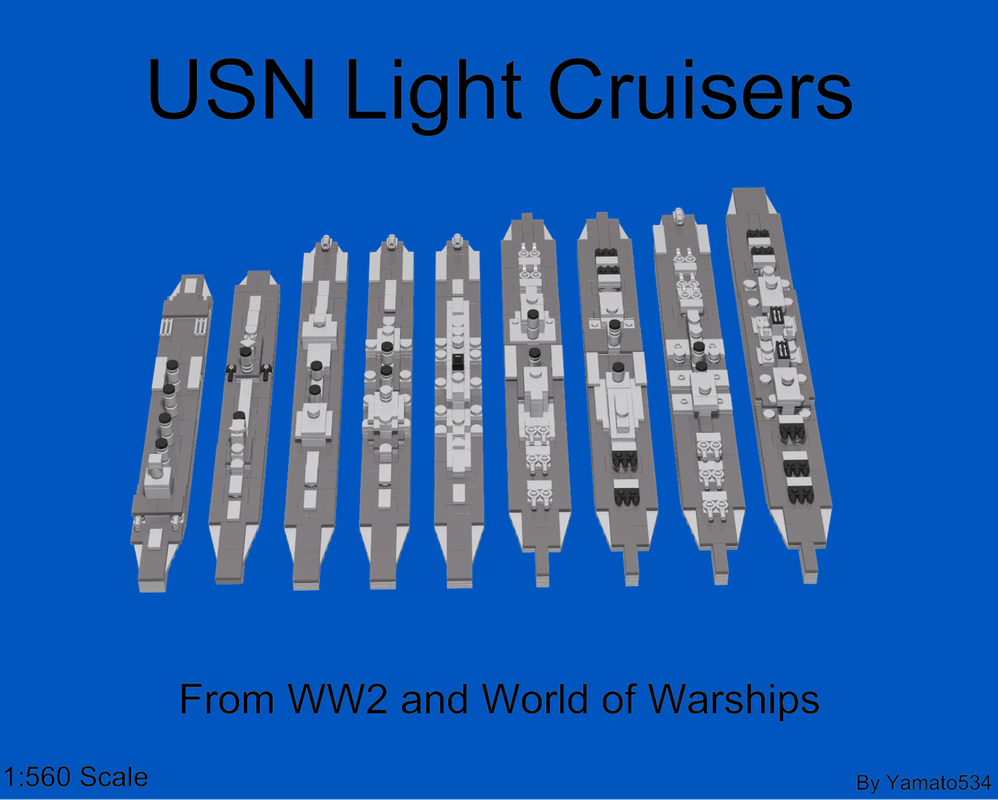 Lego 1:560 Scale USN Light Cruisers