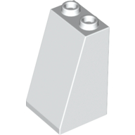 Lego Brick Sloped 75° 2 x 2 x 3 [Hollow Studs] / White