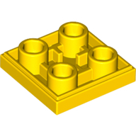 Lego Tile Special 2 x 2 Inverted / Yellow