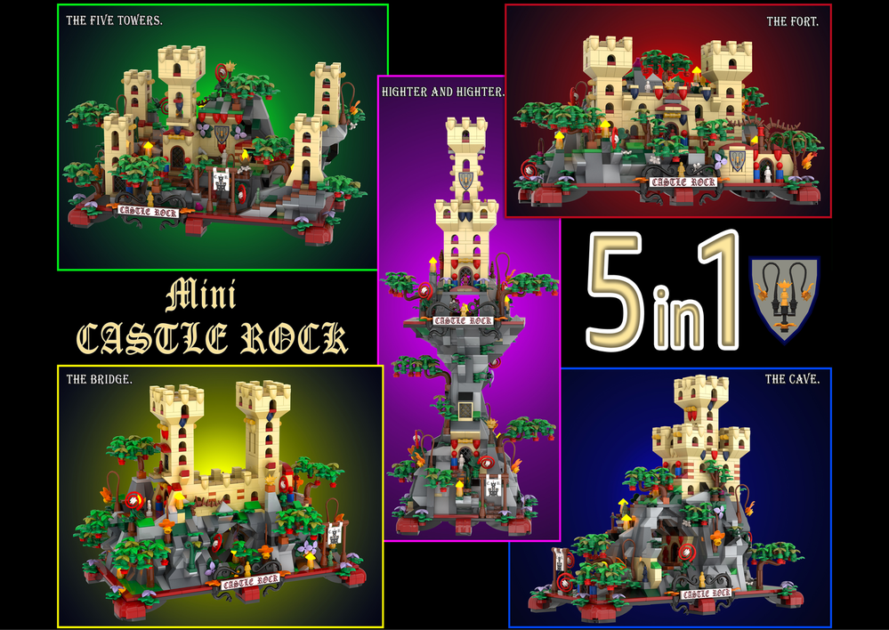 Lego Mini CASTLE ROCK 5in1.