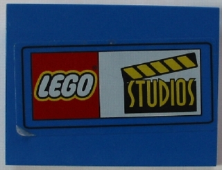 Lego Slope 10 6 x 8 with LEGO Logo and Studios Pattern (Sticker) - Set 3432