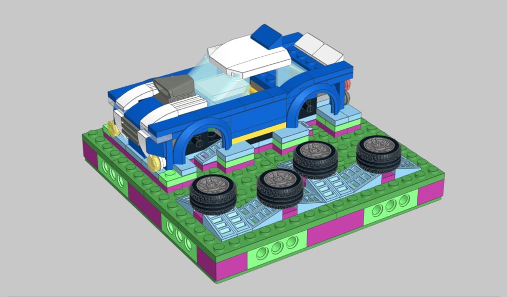 Lego 60312 Police Car Heavy Duty Frame Rack