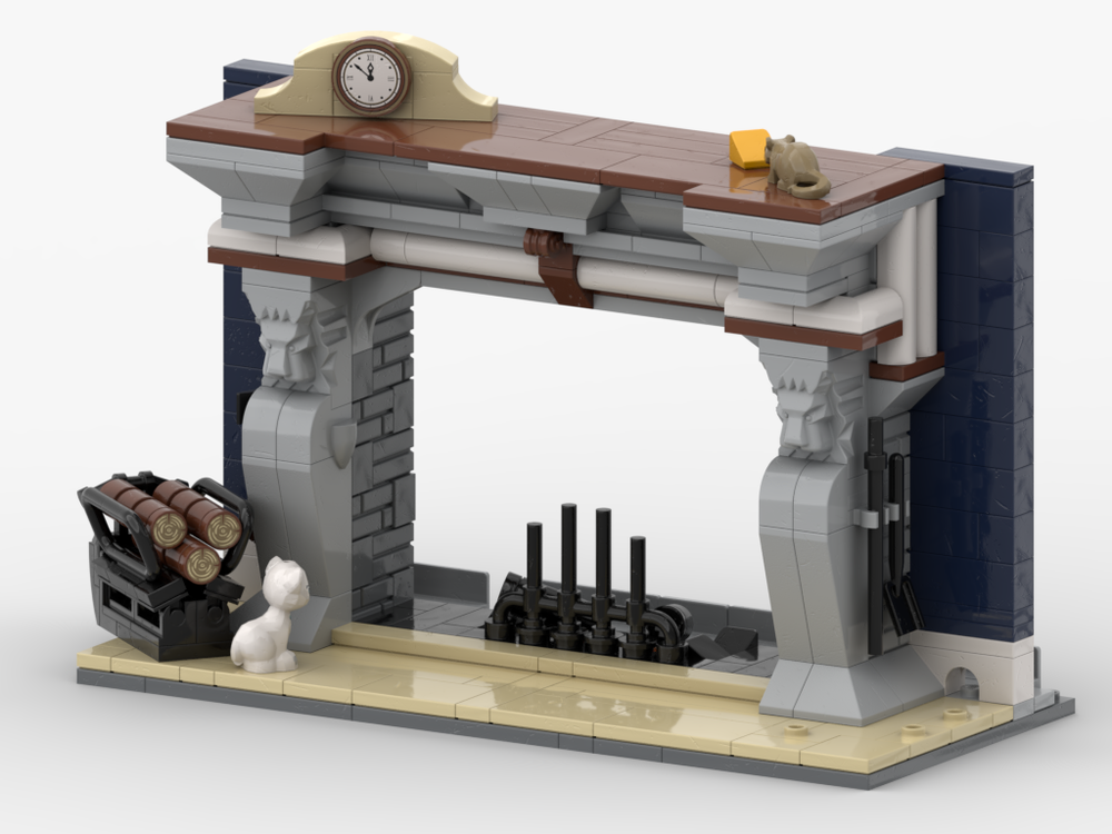 Lego Fireplace Smartphone Holder