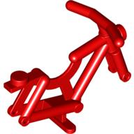 Lego Bicycle Frame [Solid Stud] / Red