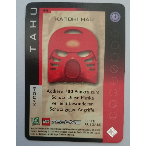 Lego Trading Card, Bionicle Game: QftM - 46 Great Masks - Tahu - Kanohi Hau / [No Color/Any Color]