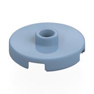 Lego Plate Special Round 2 x 2 with Center Stud (Jumper Plate) / Sand Blue