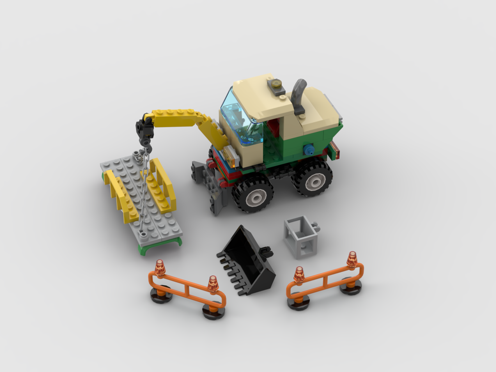 Lego 60353 Excavator with Construction Site Equipment