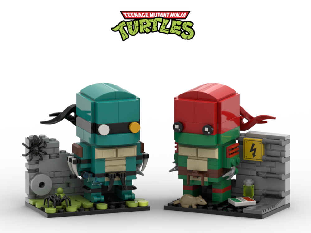 Lego TMNT - Set 4 - Brickheadz ( Raphael + Slash )