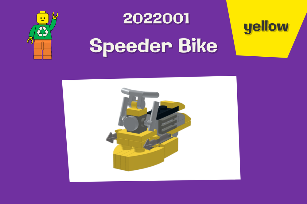 Lego Yellow Speeder Bike