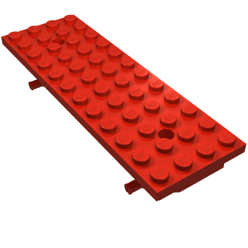 Lego Vehicle Base 4 x 12 x 1 2/3 / Red
