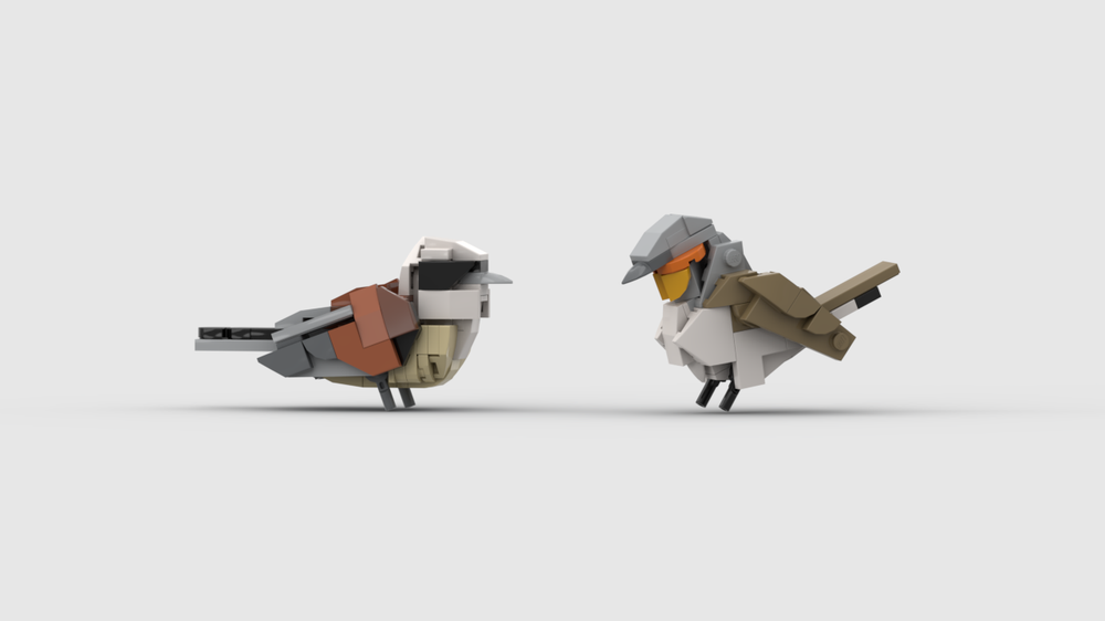 Lego Birds 9 - Eurasian Penduline Tit and Red-Breasted Flycatcher