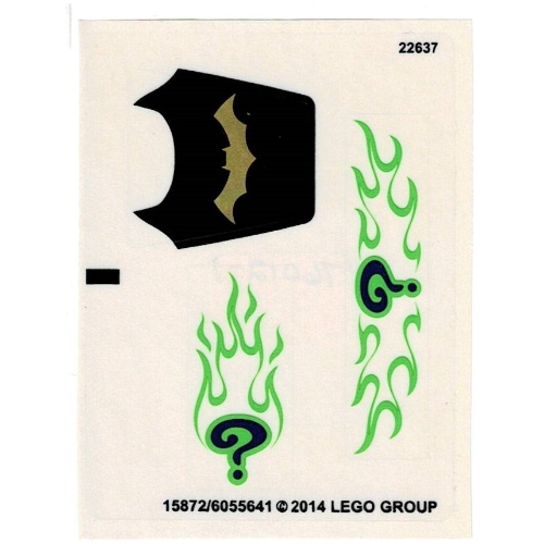Lego Sticker Sheet for Set 76012-1