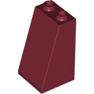 Lego Brick Sloped 75° 2 x 2 x 3 [Hollow Studs] / Dark Red