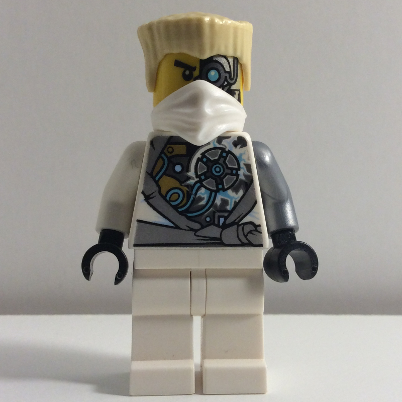 Lego Zane in Damaged Techno Robes (Rebooted)
