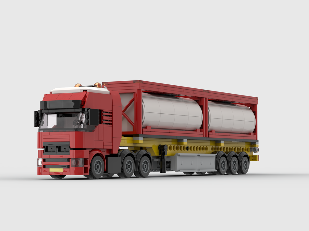 Lego Mini semi-truck with tank