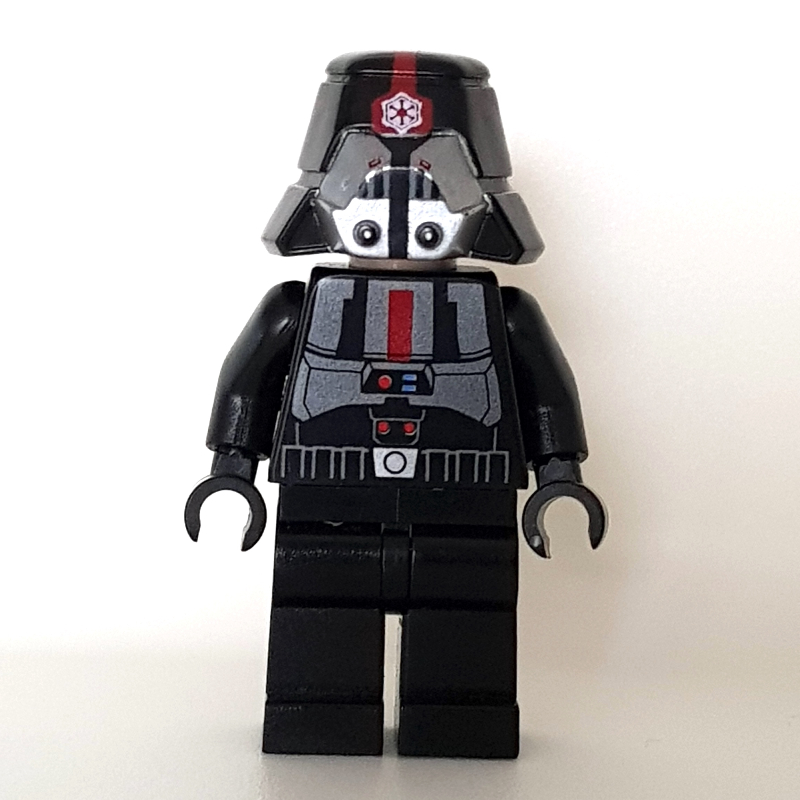 Lego Sith Trooper, Black, Plain Legs