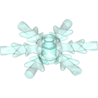 Lego Snowflake / Star 4 x 4 / Trans-Light Blue