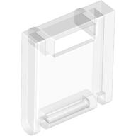 Lego Box 2 x 2 x 2 Door with Slot / Trans-Clear