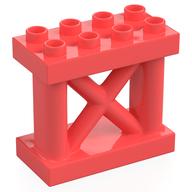 Lego Duplo Support 2 x 4 x 3, Girder / Coral