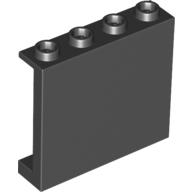 Lego Panel 1 x 4 x 3 [Side Supports / Hollow Studs] / Black