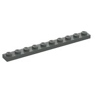 Lego Plate 1 x 10 / Dark Gray