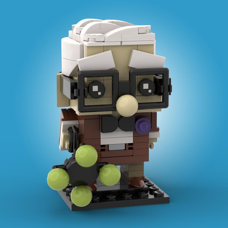 Lego Custom Carl Fredricksen From Pixar Up Brickheadz