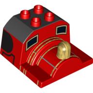 Lego Duplo Train Cab Top without Bunker, Thomas & Friends James Print / Red