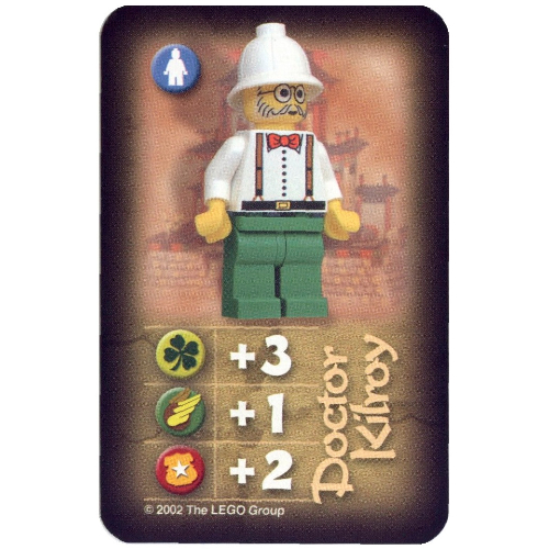 Lego Trading Card, Orient, Heroes - Dr. Kilroy (China)