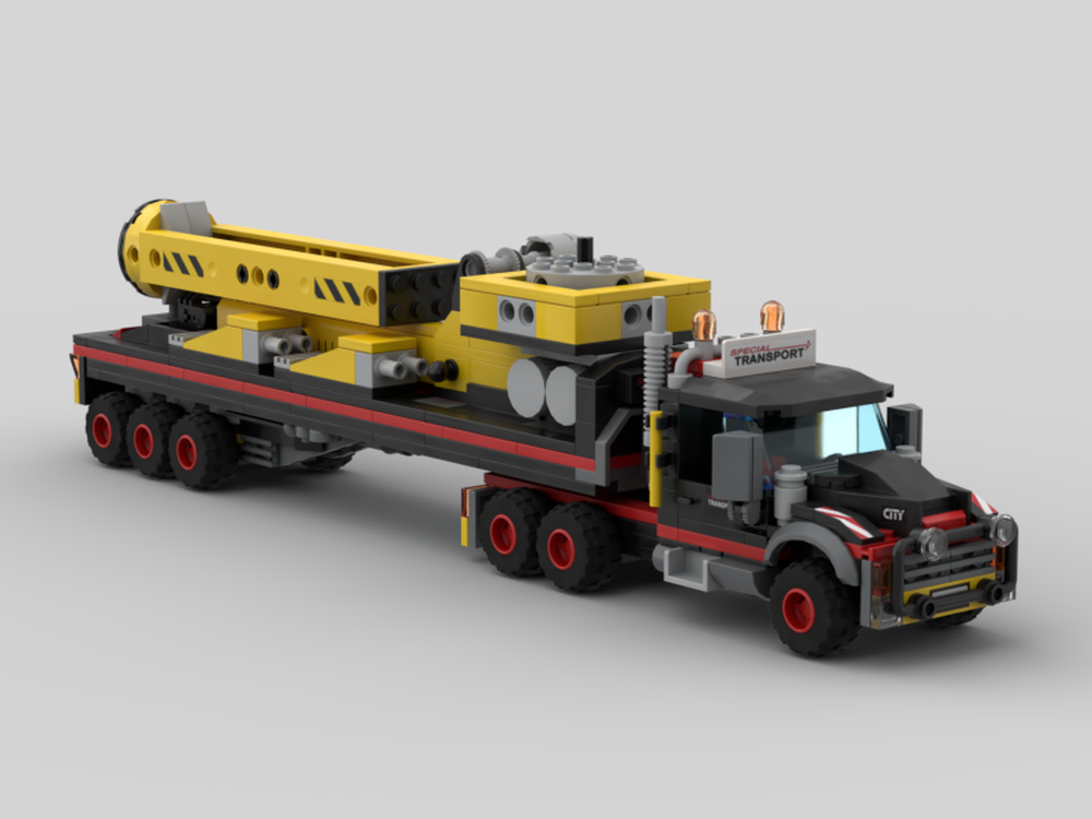 Lego Special Transport Truck & Flatbed Trailer