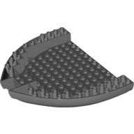 Lego Boat Hull Section, Brick 16 x 13 x 2 / Dark Bluish Gray