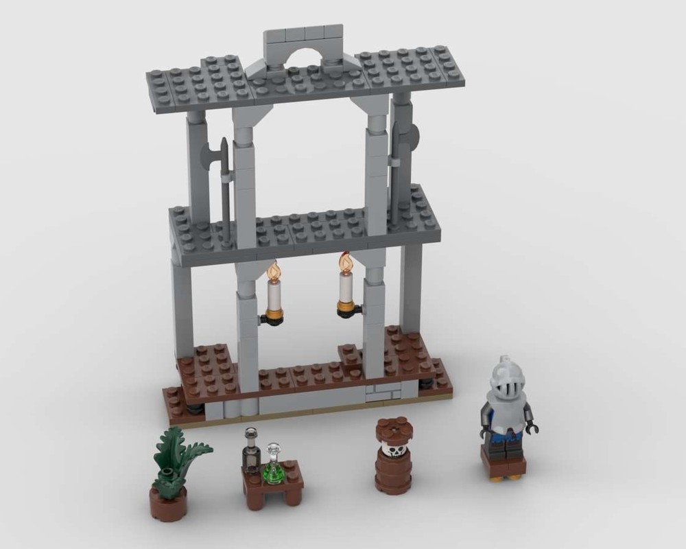 Lego Haunted Manor interior extension