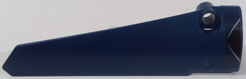 Lego Technic, Panel Fairing # 6 Long Smooth, Side B with Black Window Corner with Silver Frame Pattern (Sticker) - Set 42154
