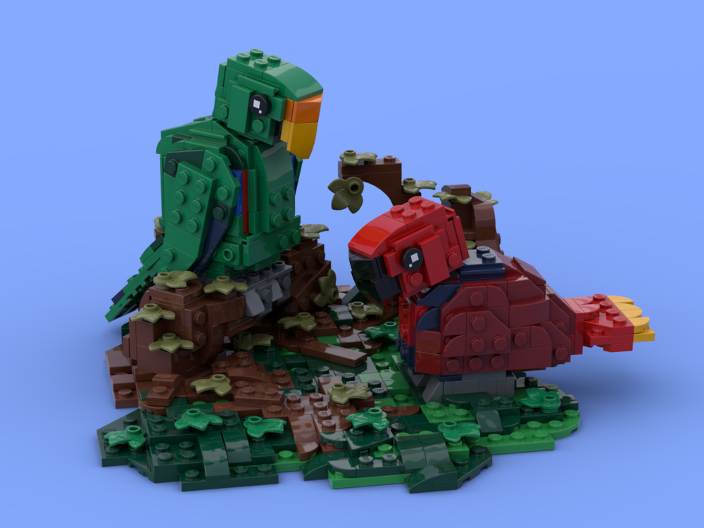 Lego Eclectus Parrots