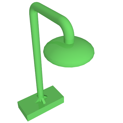 Lego Duplo Shower Head on Stand / Fabuland Lime