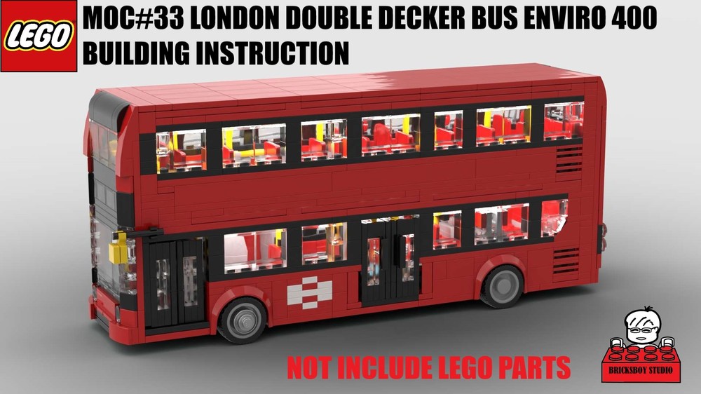 Lego MOC#33 London Double Decker Bus Alexander Dennis Enviro 400