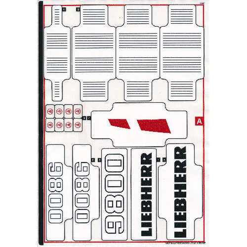 Lego Sticker Sheet 1 for Set 42100-1 / [No Color/Any Color]