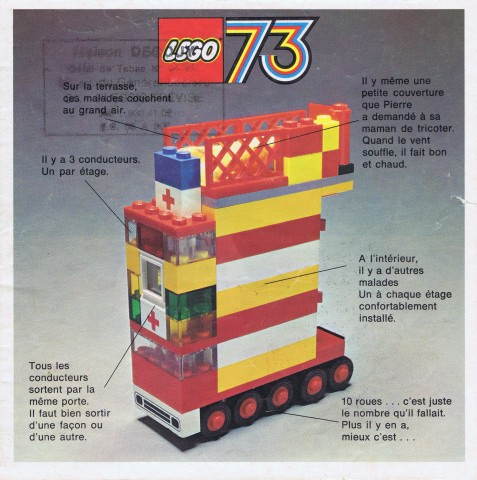 Lego 1973 Medium French Foldout (97559 Fr)