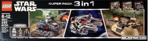 Lego Star Wars Microfighters Super Pack 3 in 1