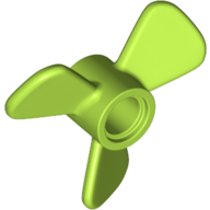Lego Propeller 3 Blade 3 Diameter with Pin Hole / Lime