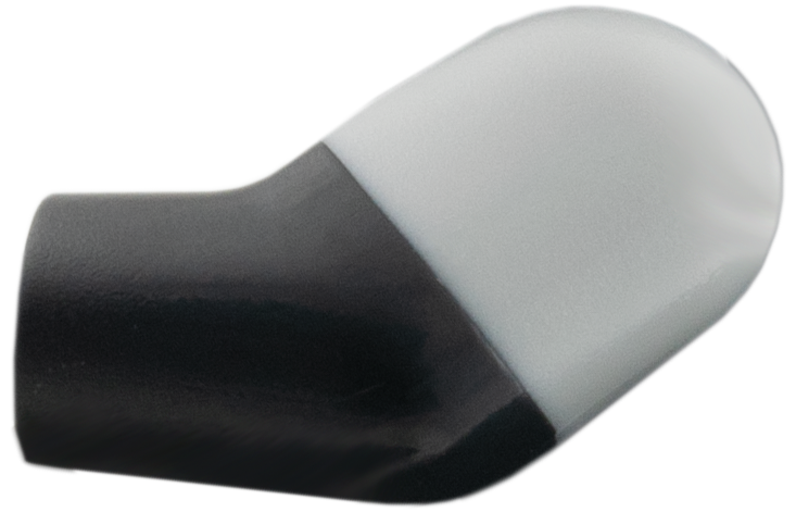 Lego Arm, Left with Molded Light Bluish Gray Short Sleeve  Pattern / Black