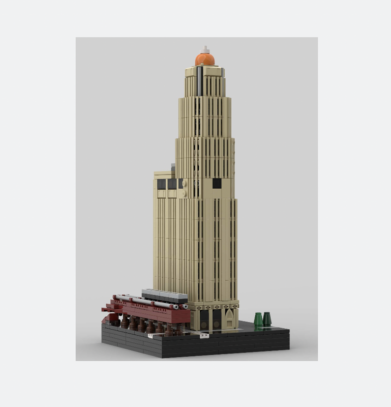 Lego Randolph Tower at 1/650th Scale
