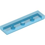 Lego Tile 1 x 4 with Groove / Trans-Dark Blue